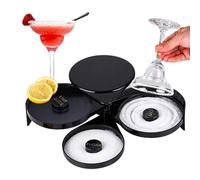 Margarita Salt Rimmer, Cocktail Margarita Glass Rimmer Bartender Tool Bar 3 Livelli Sugar Salt Rim Lime Salt Box Contenitore per Spezie