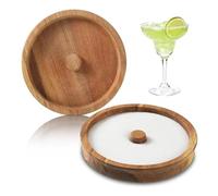 Margarita Salt Rimmer, Margarita Sale Zucchero Cocktail Rimmer Portatile Bar Glass Rimmer in Legno Cocktail Rimmer per Bar, Club e feste a casa