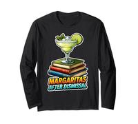 Margaritas Dopo Il licenziamento Meme Divertente Insegnante Maglia a Manica