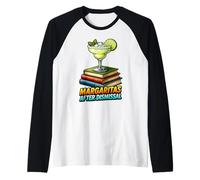 Margaritas Dopo Il licenziamento Meme Divertente Insegnante Maglia con Maniche Raglan