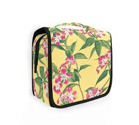 Margay Phlox Genesis Misty Rose Borsa da viaggio con gancio per appendere Borse per il trucco impermeabili per le donne Verticale autoportante