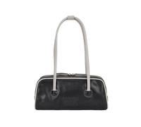 MARGE SHERWOOD SOFT BOSTON EW PIPING_black pull-up+light grey crinkle