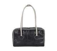 MARGE SHERWOOD SOFT BOSTON PIPING_black pull-up + grigio chiaro pieghe