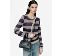 MARGE SHERWOOD Soft Tote Mini - pelle blu navy pull-up (con cinturino)