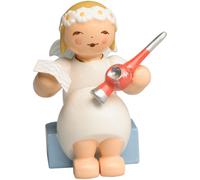 Margeritenegel Seduto Con Punta Dell'Albero di Natale