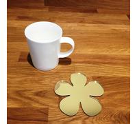 Margherita a Forma Di Sottobicchiere Set - Oro Specchio