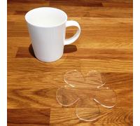 Margherita a Forma Di Sottobicchiere Set - Trasparente