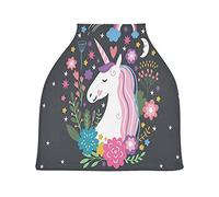 Margherita Arcobaleno Unicorno Auto per Bambini Passeggino Tettoia Copri Seggiolino Copertura Infermieristica per L'Allattamento Al Seno All-In-1 Morbido Traspirante Elastica Tettuccio