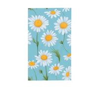 Margherita bianca su sfondo azzurro stampa leggera bandiera decorativa bandiere stagionali per interni ed esterni esposizione patio prato giardino