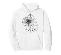 Margherita e Foglia Felpa con Cappuccio