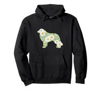 Margherita Fiore Montagna Pirenea Patou cane mamma, margherite floreali Felpa con Cappuccio