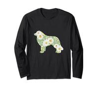 Margherita Fiore Montagna Pirenea Patou cane mamma, margherite floreali Maglia a Manica