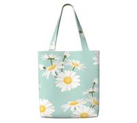 Margherita Lush Flower Floral,Borse della spesa riutilizzabili, borse per la spesa, borsa a tracolla in tela di grande capacità