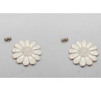 Margherita : Orecchini a lobo in Argento 925 con Fiore Portafortuna - Fiorellino