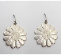 Margherita : Orecchini Pendenti in Argento 925 - Fiore Portafortuna - Fiorellino