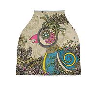 Margherita Pavone Fenice Passeggino Tettoia Copri Seggiolino Copertura Infermieristica Auto per Bambini per L'Allattamento Al Seno Morbido Traspirante Elastica Tettuccio