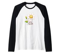 Margherita Sorridente con discorso Hello Bloom Maglia con Maniche Raglan