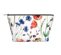 Margherite del crisantemo del papavero del fiore selvaggio, Borsa da toilette Borsa per trucco Borsa per cosmetici Borsa da toilette da viaggio portatile