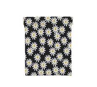 Margherite Fiori Fiori Floreali In Bianco E Nero Semplice, Spremere il portafoglio superiore da donna Borsa portaoggetti Piccola portamonete Portamonete