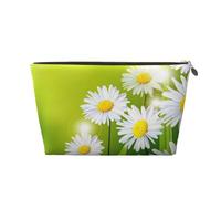 Margherite floreali dei fiori, Borsa per il trucco Borsa per cosmetici Borsa da toilette da viaggio portatile Borsa da toilette