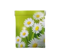 Margherite floreali dei fiori, Spremere il portafoglio superiore da donna Borsa portaoggetti Piccola portamonete Portamonete