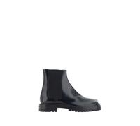 Margiela Black Calf Leather Bos Taurus Chelsea Boots - EU40/US7