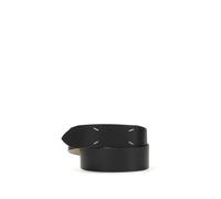 Margiela Black Calf Leather Bos Taurus Regular Belt - 70 cm / 28 Inches