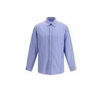 Margiela Blue Cotton Pattern Shirt - 40