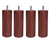 MARGOT 3700527863641 - Set di 4 Piedini per Rete, in Mogano, Altezza 15 cm