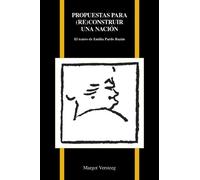 Margot Versteeg Propuestas Par (re)construir Una Nación (Tascabile)