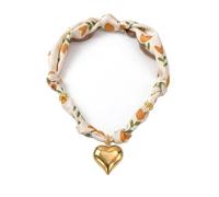 MarHermoso Collana girocollo da donna, alla moda, in acciaio inox, con ciondolo a forma di cuore, alla moda, vintage, fatto a mano, idea regalo, Medio, Placcato oro, Non pietra preziosa