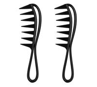 Marhynchus 2 Pezzi Pettine a Denti Larghi Pettine per Squalo Salone Strumento per lo Styling dei Capelli Professionale per Parrucchiere per Capelli Ricci Uso del Salone di Casa