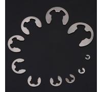 Marhynchus 200 Pezzi E-Clamp/Holder, Elementi di Fissaggio E-Ring in Acciaio Inossidabile 304, Set di Anelli con Clamp/Holder Metrici M1.5-M10 per Uso Industriale