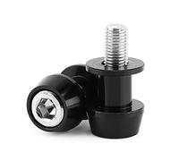 Marhynchus 8 Mm 10 Mm Motociclette in Moto in Alluminio Swing Swing Spool Spool Shoot Bobins Bobins Fa Billetta a Motore a CNC Anodizzato Duro con Labbra Rialzate (10 mm nero)