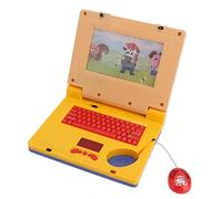 Marhynchus Bambini Che Imparano il Giocattolo Educativo per Laptop con 2 Musicali 11 Effetti Sonori Schermo a LED per i Ragazzi per Ragazzi (Mouse retrattile giallo)