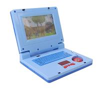 Marhynchus Bambini Che Imparano il Giocattolo Educativo per Laptop con 2 Musicali 11 Effetti Sonori Schermo a LED per i Ragazzi per Ragazzi (Mouse blu non retrattile)