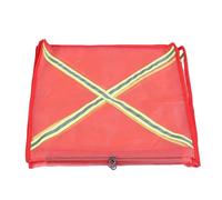 Marhynchus Bandiere di Sicurezza Rosse 6 Pezzi per il Trasporto di Camion con Rimorchio con Anello in Filo Metallico e Striscia Riflettente Bandiere di Carico di Grandi Dimensioni 18x18