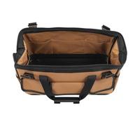 Marhynchus Borsa per Attrezzi da Elettricista Resistente con 17 Tasche, in Tessuto Oxford, Portatile, con Tracolla per Operai Edili, Marrone (20 pollici)