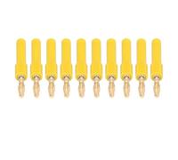Marhynchus Connettore per Plug di Banana di Connessione, Tappi di Artigianato Squisiti, Prestazioni Stabili Quick Connect, Applicazione Ampia per Ricevitori e Adattatori Audio (YELLOW)