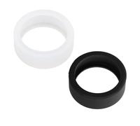 Marhynchus Cover in Silicone Smart Ring Sottile Flessibile Resistente Ai Graffi Delicata sulla Pelle Bianco e 2 Pezzi (S)