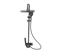 Marhynchus di Doccia per Doccia Ad Alta Pressione del Bagno Set con Pioggia con 4 modalità Spray Pulsante Flusso D'acqua Regolabile per il Bagno per la Casa (GREY)