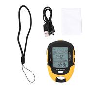Marhynchus GPS BEIDOU Dual Navigation Altimeter Digital Barometro Multifunzione Multifunzione Outdoor Compass Termometro Igrometro con Mini Torcia per Il Campeggio da Arrampicata da