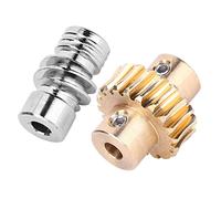 Marhynchus Ingranaggio a Vite Senza Fine, Ruota a Vite Senza Fine 10:1 Set di Viti a Vite Senza Fine in Metallo con Ingranaggio a Vite in Bronzo, Struttura di Trasmissione Semplice, Lunga