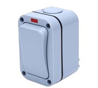 Marhynchus Interruttore della Luce Esterna, 1 Gruppo Controllo Singolo Impermeabile IP66 Nominale 20A Indicatore di Stato Chiaro per la Sicurezza Elettrica Esterna