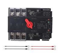 Marhynchus Interruttore di Trasferimento Automatico a Doppia Potenza, 100A 3p Dual Power Alts Din Rail Montato per PZ30 Distribution Box Homes Factory