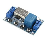 Marhynchus Interruttore Temporizzato con Ritardo del Ciclo CC con Display LED, Modulo relè On/off Regolabile, Controllo Temporale per Applicazioni Domestiche e di Automazione