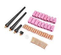 Marhynchus Kit 53pcs di Pezzi di Torcia per Saldatura Tig Punta del Bocchetto per Ugelli per WP-9 20 25, Materiali di Consumo di Taglierine Essenziali per i Progetti di Taglio, Materiale in