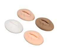 Marhynchus Kit Modello di Labbro in Silicone 3D Flessibile per il Tatuaggio delle Labbra Pratico da 4 Pezzi Modelli in Bocca in Silicone con Diversi Toni della Pelle per la Pratica Dell'allenamento