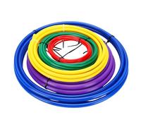 Marhynchus Kit Piegatubi in Rame, 5 Misure con Codice | 5 Misure: 1/4, 3/8, 1/2, 5/8, 3/4in, Codice Rosso/Verde/Giallo/Blu/Viola, Lunghezza 4M, PE Flessibile, Riutilizzabile