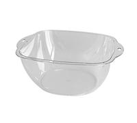 Marhynchus Lavabo in Plastica, Lavabo Multiuso Addensato Elegante e Trasparente per il Lavaggio dei Piedi per la Pulizia del Viso da Viaggio nel Dormitorio Domestico (M)